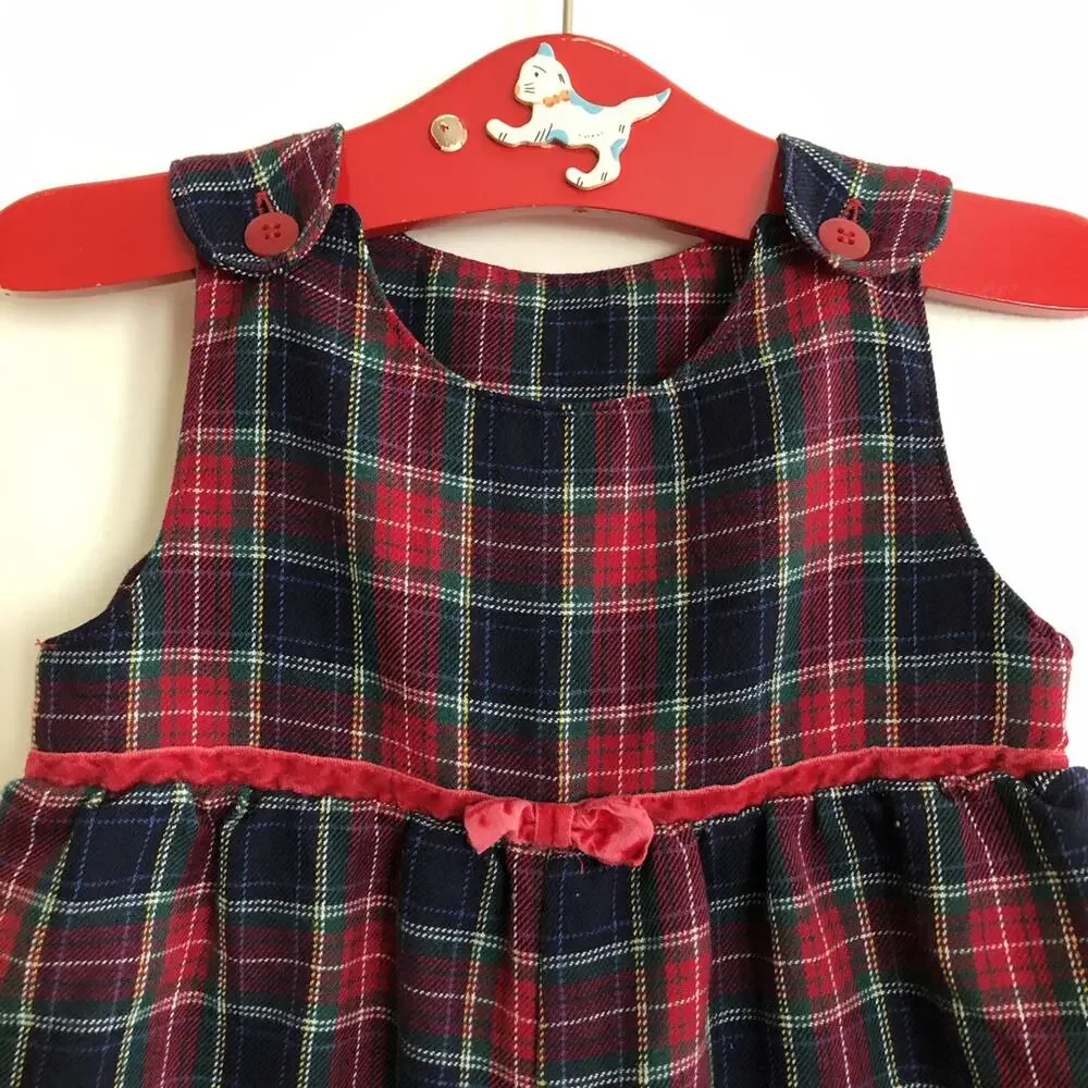 Vintage OshKosh Plaid Romper
